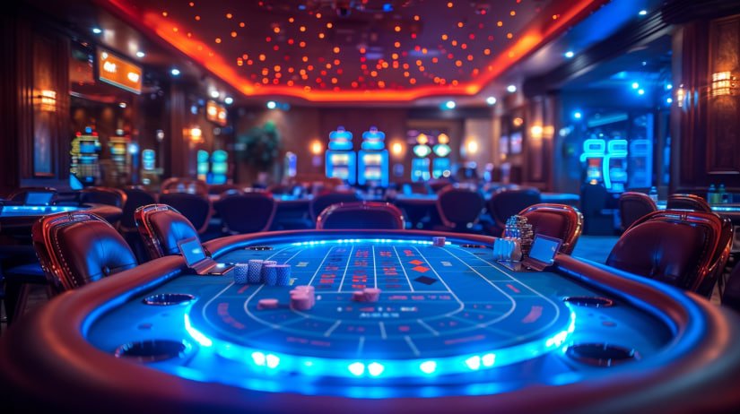 bjoplay mobile app Casino Hold'em interface showing ante and call betting zones